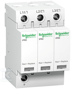 Schneider Electric „Schneider“ viršįtampio iškroviklis iPRD20-T2-3, 3 polių tipas 2 20 kA (A9L20300)