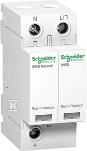 Schneider Electric „Schneider“ viršįtampio iškroviklis C 1P+N 40kA 1,4kV 350V iPRD-40r-40kA-350V-1PN(A9L40501)