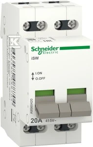 Schneider Electric 4 polių polių izoliatorius - 20 A maksimali srovė, IP40