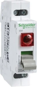 Schneider Electric Schneider Modulis disconnect 32A 2P ISW su raudona lempa (A9S61232)