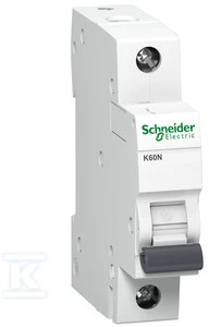 Schneider Electric grandinės pertraukiklis 1P B 40A 6kA AC K60N - A9K01140