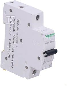 Schneider Electric Automatinis jungiklis Schneider K60N, 1P, C, 6kA, 10 A