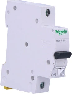 Schneider Electric Automatinis jungiklis Schneider K60N, 1P, C, 25A, 6kA
