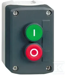 Schneider Electric Kaseta sterownicza 2-otworowa su przyciskami žalia/raudona IP65 (XALD213)