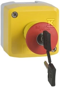 Schneider Electric Kasetė su grybo mygtuku O40 atrakinta raktu 1Z+2R XALK188G