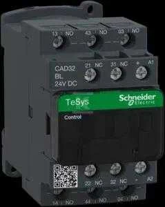 Schneider Electric „Schneider“ pagalbinis kontaktorius 10A 3NO 2C 24V DC (CAD32BL)