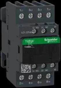 Schneider Electric „Schneider“ maitinimo kontaktorius 40A AC-1 4P 230V AC 1NO 1NC (LC1DT40P7)