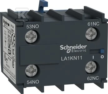 Schneider Electric Schneider pagalbinis kontaktas 1NO 1NC tvirtinimas priekyje LA1KN11