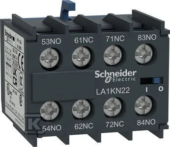 Schneider Electric Schneider pagalbinis kontaktas 2NO 2NC tvirtinimas priekyje LA1KN22