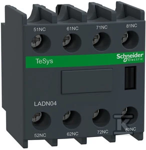 Schneider Electric Schneider pagalbinis jungiklis 4R tvirtinimas priekyje LADN04