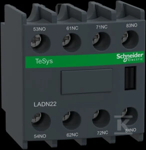 Schneider Electric Schneider pagalbinis kontaktas 2NO 2NC tvirtinimas priekyje LADN22