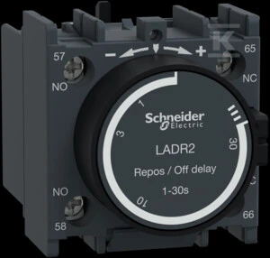 Schneider Electric Schneider Laiko delsos kontaktų blokas 0,1-30s 1 NO 1 NC LADR2