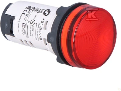 Schneider Electric Signal lempa 22mm raudona 230-240V AC LED - XB7EV04MP