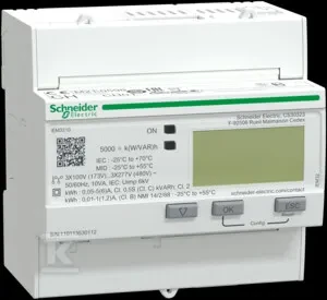 Schneider Electric Schneider elektros skaitiklis 1/3 fazių 5A transformatorius 100-277/173-480V klasė 0,5S/C impulsinis MID skaitmeninis iEM3210 CT (A9MEM3210)