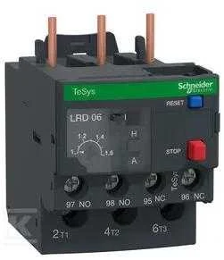 Schneider Electric 1-1,6A šiluminės perkrovos relė LRD06
