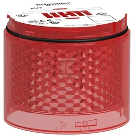 Schneider Electric Schneider Modulis świetlny, kolumna świetlna, raudona, Ø70mm, migający, kolorowa soczewka, Harmony XVB7, XVB7C54