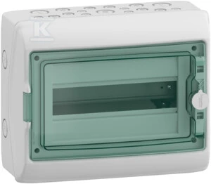 Schneider Electric SCHNEIDERE Hermetinis skirstomasis skydas Schneider Mureva / d. Kaedra 1x12 IP65 UV MRV-1-12-NT-T 13431 paviršinės permatomos durys.