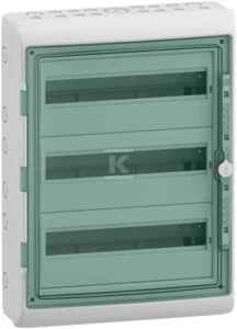 Schneider Electric SCHNEIDERE Hermetinis skirstomasis įrenginys Schneider Mureva / d. Kaedra 3x18 IP65 UV MRV-3-18-NT-T 13436 paviršinės permatomos durys.
