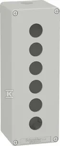 Schneider Electric Harmony XAP Control pakabukas tuščias pilkas 6 skylių XAPD4506
