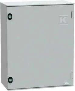 Schneider Electric „Schneider Thalassa“ korpusas 530 x 430 x 200 mm, IP66, poliesteris, be tvirtinimo plokštės (NSYPLM54G)