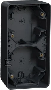 Schneider Electric Mureva Styl Wall pagrindas 2x vertikalus antracitas MUR37912