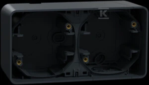 Schneider Electric Mureva Styl Sienos pagrindas 2x horizontalus antracitas MUR37914
