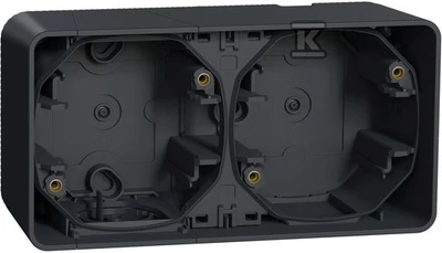 Schneider Electric Mureva Styl Sienos pagrindas 2x horizontalus antracitas MUR37914