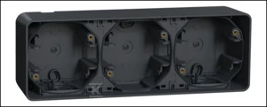 Schneider Electric Mureva Styl Sienos pagrindas 3x horizontalus antracitas MUR37713