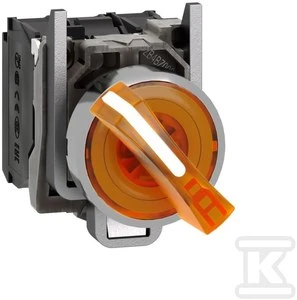 Schneider Electric 22mm oranžinis jungiklis 1Z 1R be grįžimo (XB4BK125B5)
