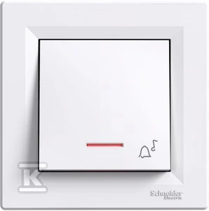 Schneider Electric Lengvas skambutis mygtukas Asfora balta - EPH1700121
