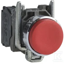 Schneider Electric 22mm valdymo mygtukas raudonas su 1R grįžtimi (XB4BL42)