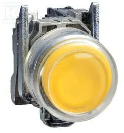 Schneider Electric Valdymo mygtukas 22mm geltonas su grįžimu 1Z (XB4BP51)