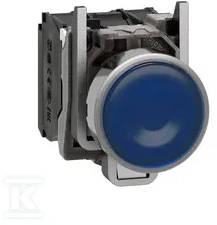 Schneider Electric Valdymo mygtukas 22mm mėlyna 1Z 1R su grįžimu su apšvietimu (XB4BW36M5)