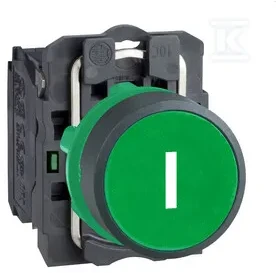 „Schneider Electric“ valdymo mygtukas 22 mm žalias 1Z su savaiminio grįžimo funkcija (XB5AA3311)