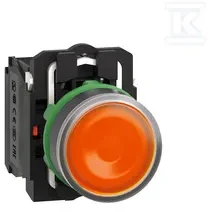 Schneider Electric Valdymo mygtukas 22mm geltonos 1Z 1R su apšvietimu (XB5AW35B5)