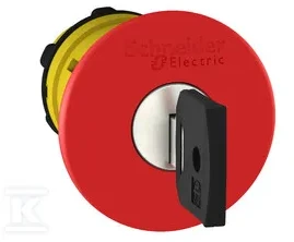 Schneider Electric Žnyplės mygtukas raudonas su raktu (ZB5AS944)