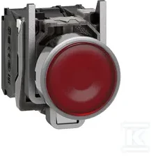 Schneider Electric 22mm valdymo mygtukas raudonas su apšvietimu 1Z 1R (XB4BW34M5)