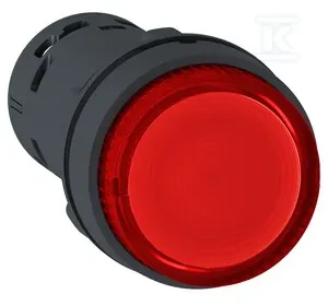 Schneider Electric Schneider Šviečiantis mygtukas, LED, su savaime. grąžinti -1NO, raudona, 230V XB7NW34M1