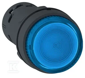 Schneider Electric LED apšviestas mygtukas su spyruokliniu grąžinimu 1Z mėlynas XB7NW36B1