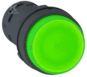 Schneider Electric Valdymo mygtukas 22 mm žalias su savaiminio grįžimo funkcija ir foniniu apšvietimu 1Z (XB7NW3361)