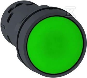 Schneider Electric Control mygtukas 22 mm žalias su spyruokliniu grąžinimu 1NC 1R (XB7NA35)