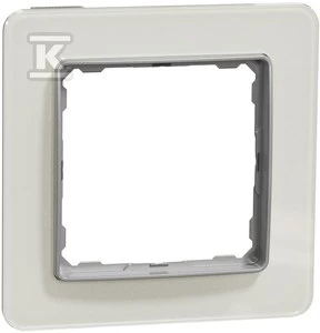 Schneider Electric Sedna Elements, vienpusis rėmas, baltas stiklas