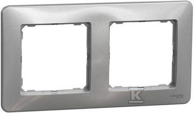 2 vietų rėmelis Schneider Electric Sedna Design SDD313802 (aliuminis)