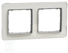 Schneider Electric Sedna Elements, Dvigubas rėmas, baltas stiklas