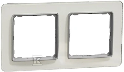 Schneider Electric Sedna Elements, Dvigubas rėmas, baltas stiklas