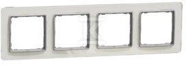 Schneider Electric Sedna Elements, 4 dalių rėmas, baltas stiklas