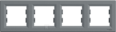 Schneider Electric Ramka 4-krotna pozioma stal (EPH5800462)
