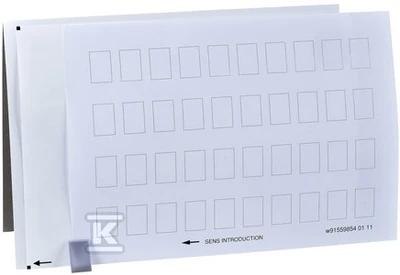 Schneider Electric 40 tuščių etikečių lapas, skirtas spausdinti 18 x 27 mm (ZBY5100)