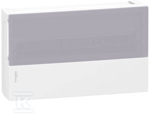 Schneider Electric Modular skirstomoji plokštė Mini Pragma 1 x 18 paviršiuje montuojama IP40 skaidrios durys (MIP12118T)