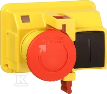 „Schneider Electric“ saugos mygtukas, skirtas gaubtams, raudonas sukant (GV2K04)